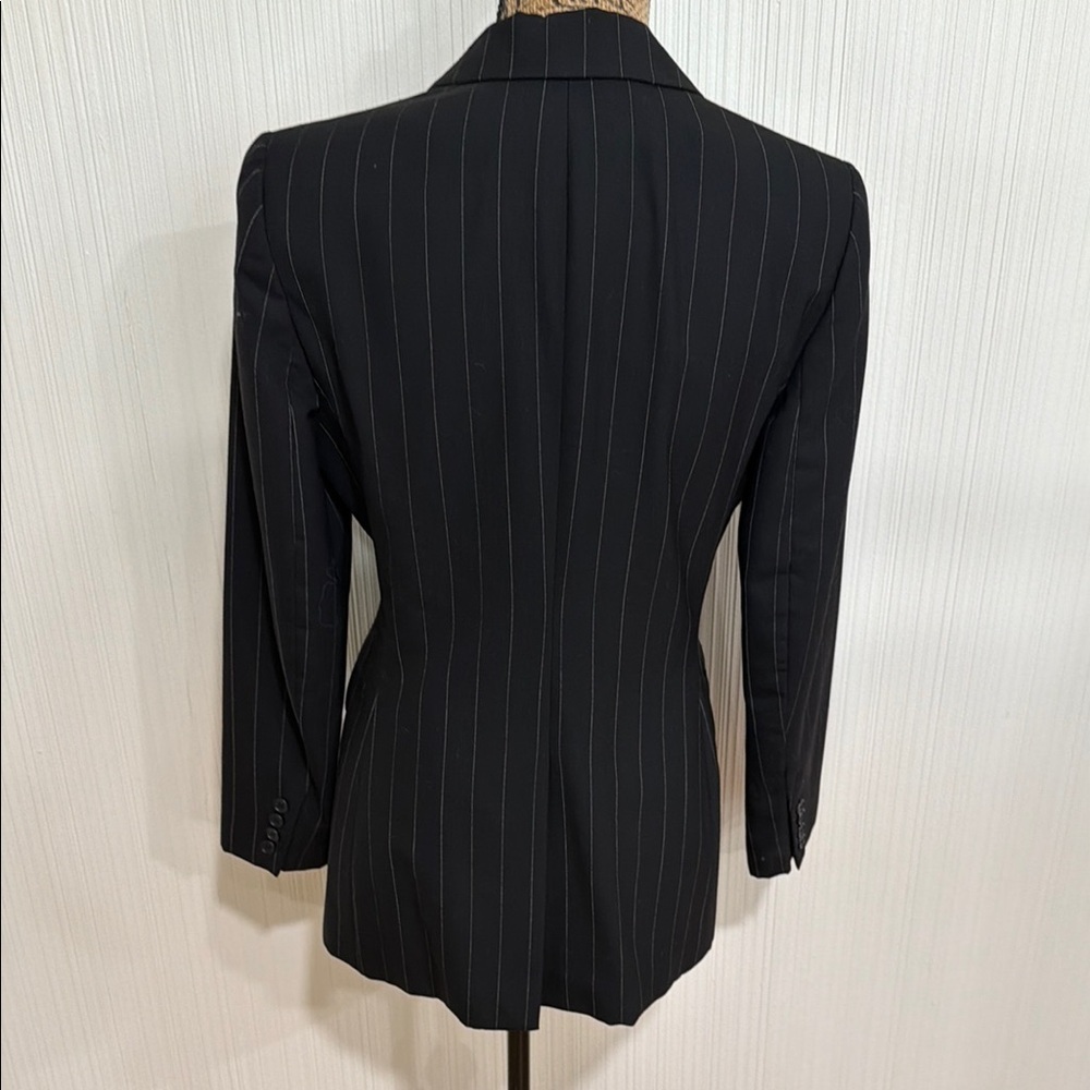 Lauren Ralph Lauren Charcoal Striped Blazer - Picture 5 of 16